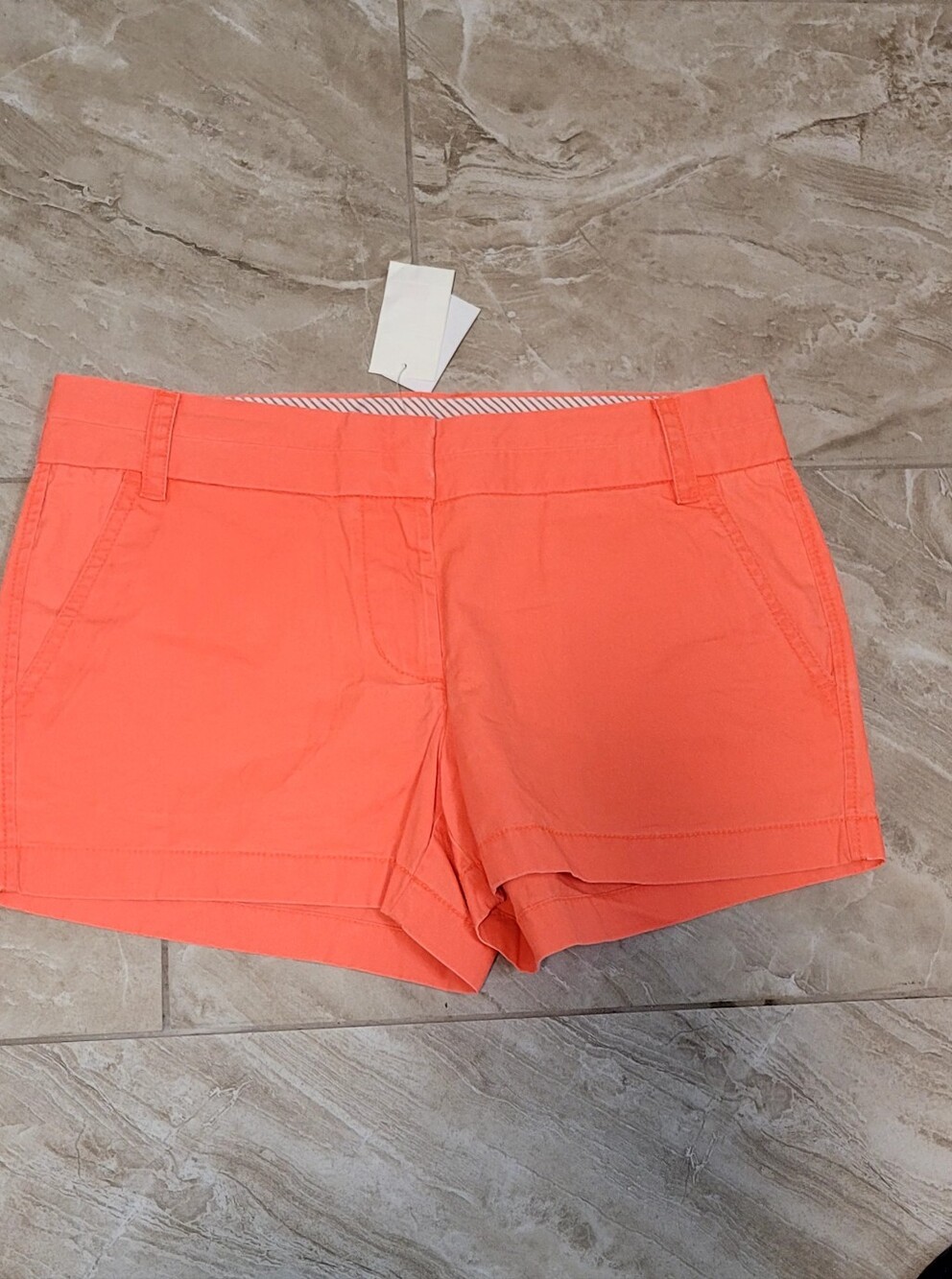J. Crew Coral Stretch Bermuda Shorts